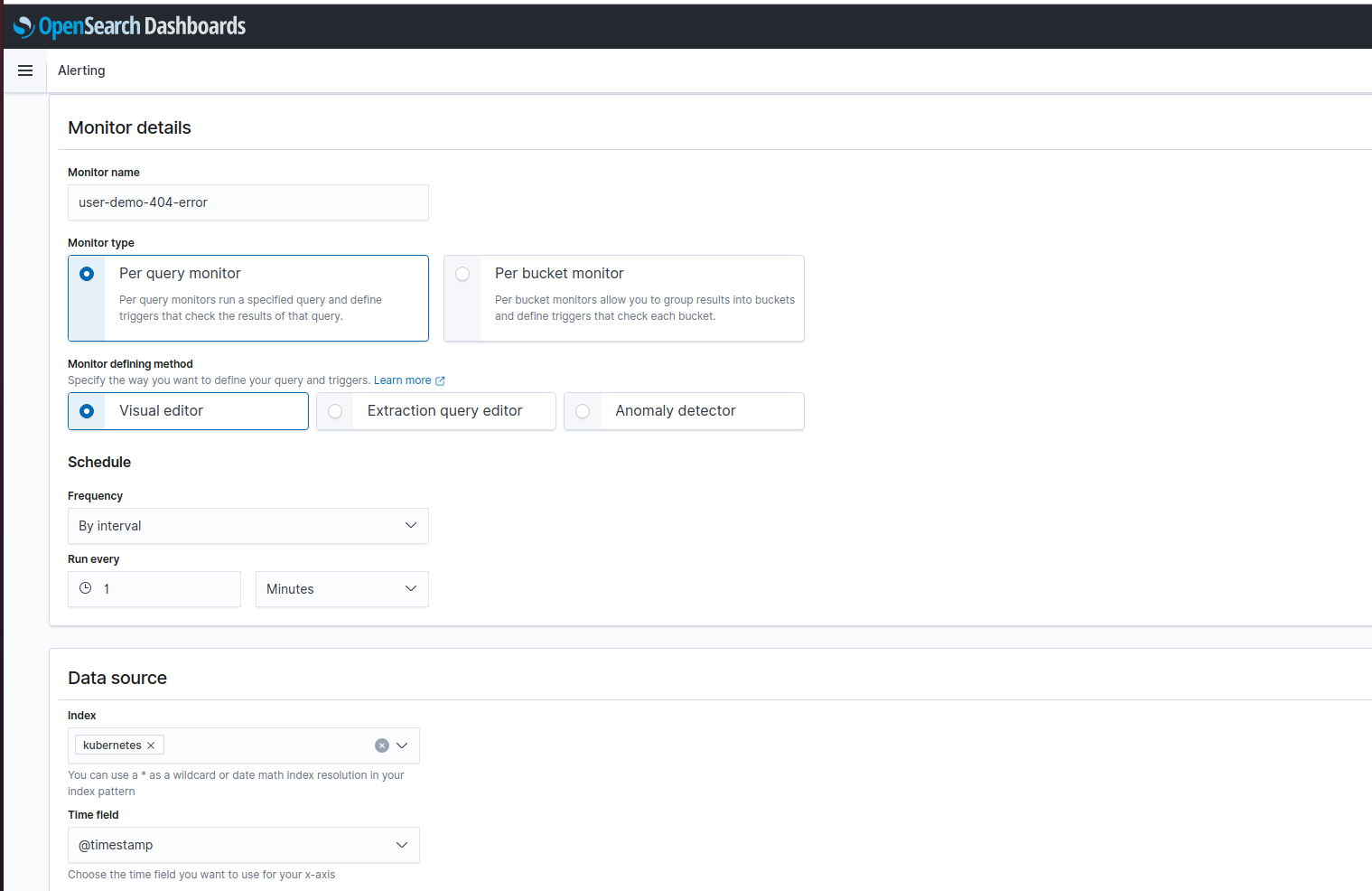 OpenSearch Monitor 1